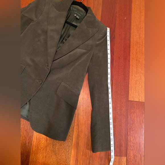 Zara Fall Corduroy Blazer US 6 - NWOT Brown/Green - Picture 9 of 11